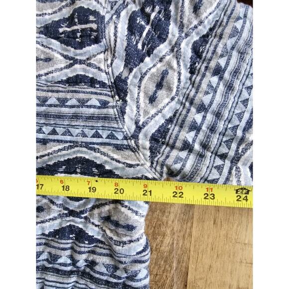 Orvis Quilted Snap Sweatshirt Sweater Pullover Aztec Blue Womens L Logo Unisex - Picture 10 of 10